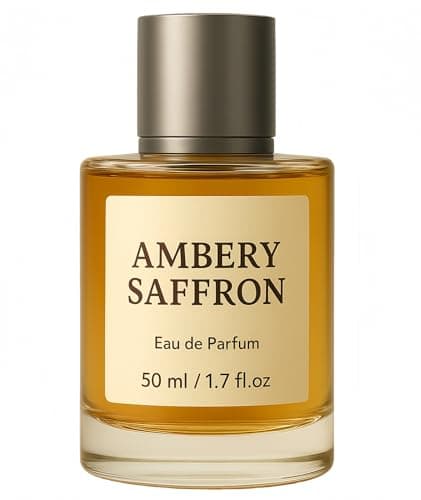 Larsweryar Ambery Saffron Eau de Parfum for Women - Long Lasting Perfume Spray with Saffron, Jasmine, Amber & Cedarwood - Inspired by B.accarat R.ouge 540, 1.7 Fl Oz - Image 1