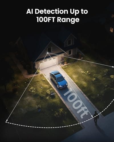 ieGeek Solar Security Cameras Wireless Outdoor, WiFi Surveillance Camera with Solar Panel & 9000mAh Battery, 24/7 Recording, 360° Panoramic View, Auto Tracking, 2K Color Night Vision, No Subscription - Thumbnail 5