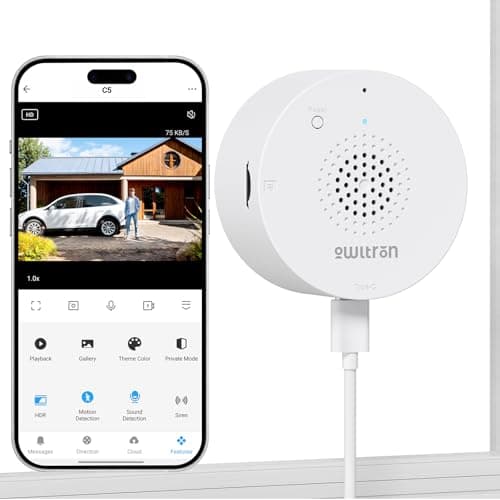 owltron 2K Window Camera, 5G & 2.4GHz WiFi Indoor Cameras for Home Security with Al Color Night Vision, Human/Motion Detection, Real-Time Alerts, Anti-Glare, Easy & Quick Install, 24/7 Recording - Image 1
