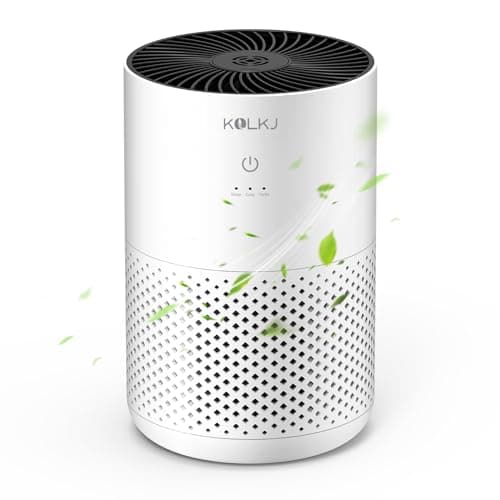 Air Purifiers for Home Bedroom,KQLKJ H13 True HEPA Air Purifier with Fragrance Sponge for Better Sleep, Pollen, Smoke, Dusts, Pets Dander, Odor, Small Air purifier for Office,Dorm Room(White) - Image 1