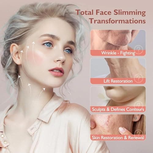 Jawline Shaper Chin Strap for Sleeping, Reusable V-Line Mask for Women Face Lifting Made w/Electric-Hot-Press Tech for Skin-Friendly & Breathable Cooling Fabric (Black, One Size) - Thumbnail 4