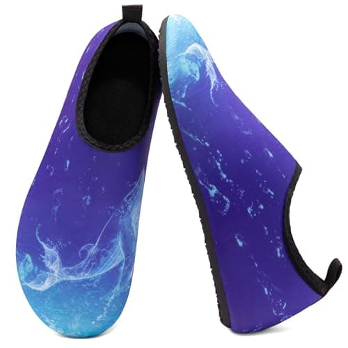 Metog Unisex Water Shoes Quick-Drying Beach Aqua Shoes for Women Men Blue Whale 12-13 W/ 11-12 M US - Image 1