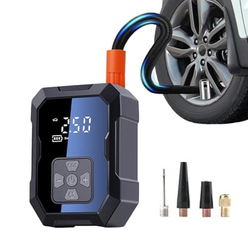 Wzxlj. Y Tire Inflator Portable12v Air Compressor - Fast Inflation, 150 PSI Cordless Air Pump with LED Light, Power Bank-Electric Tire Inflator for Bike, Motorcycle, Ball, and Inflatables - Image 1