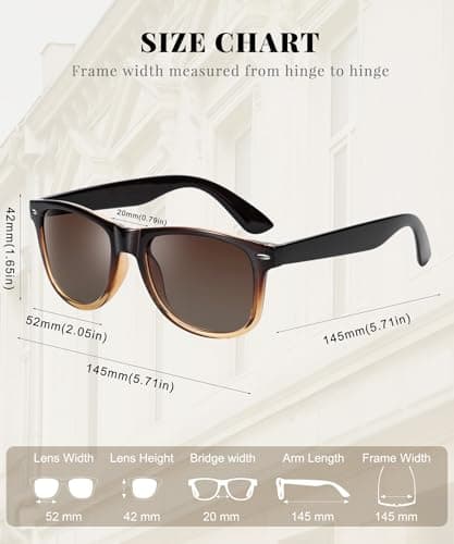 QALLY Polarized Sunglasses Womens Square Womens Sunglasses Trendy Classic Retro Sun Glasses Fashion UV400 Protection 3 Pack - Thumbnail 4