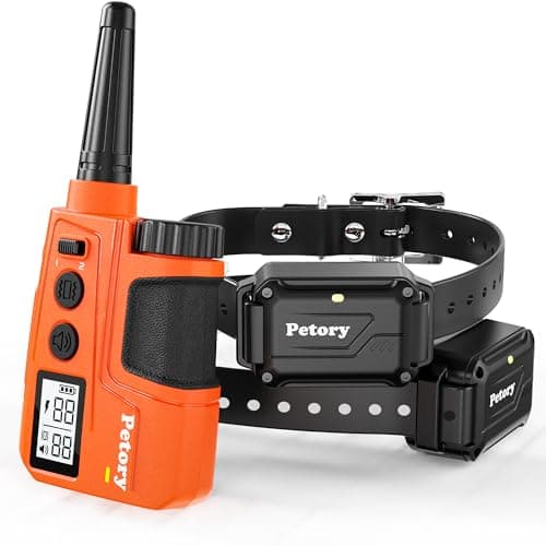 Petory Dog Training Collar with 2 Collars - 3300FT Training Collar with Remote, IPX7 Waterproof Electric Dog Collar with 4 Training Modes,Rechargeable eCollar for 15-120lbs Medium Large Dogs - Image 1