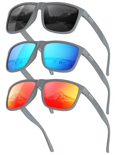 CIFOYA Sunglasses-for-Men Polarized Mens Sunglasses: Retro Sun glasses with UV Protection for Driving Fishing Golf - Image 1