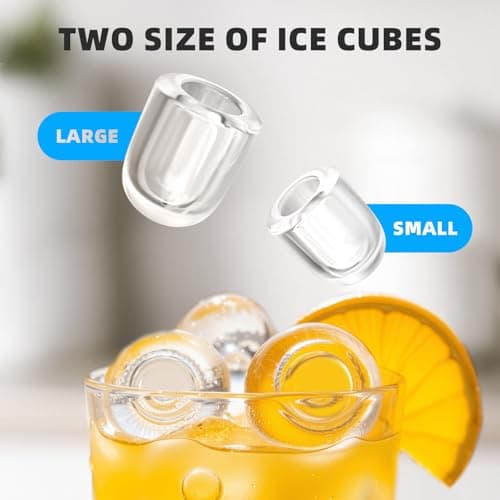 Antarctic Star Ice Maker Countertop, 8 Bullet Ice Cubes in 6 Mins, 26.5 lbs/Day, Self-Cleaning, 2 Sizes, Ultra-Quiet for Home/Kitchen/Camping/RV - Thumbnail 6