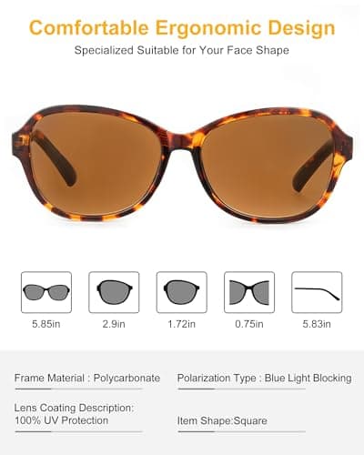 JOLISU 3 Pack Reading Sunglasses for Women, Sun Readers Glasses Spring Hinge Outdoor Sunglasses With UV400 Protection(1.50) - Thumbnail 2