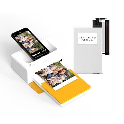 KODAK Dock Plus 4x6'' Photo Printer, 10 Sheets, Docking & Bluetooth Smartphone Printer for iPhone & Android, Instant Color Prints, 4PASS Dye Sublimation - Image 1