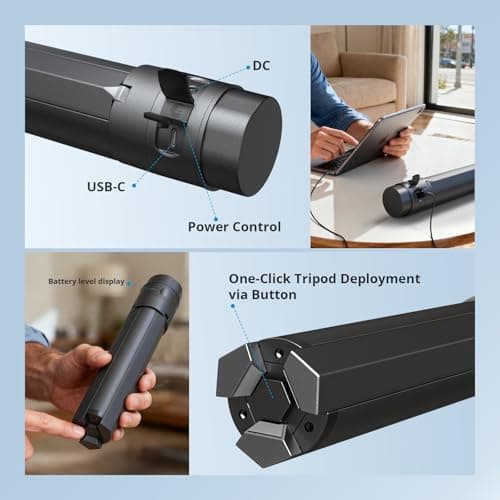 Starlink Mini Battery Pack– 166Wh/45,000mAh Power Bank Up to 6-Hour Runtime, All-in-One Battery & Tripod Stand, Stable Output for Outdoor Camping & Remote Work, IP67 Waterproof - Thumbnail 5