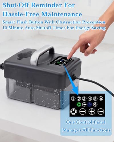 Mecmic Steam Cleaner for Home - 1600ML Water Tank 15s Heat-Up Portable Steamer for Cleaning, 6 Level Adjustable, 2500W, 45PSI, 250°F Steam, Handheld Steam Cleaner for Car Detailing, Grease, Tile,Grout - Thumbnail 4