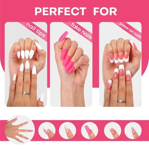 LOVFUL Extra Srong Brush on Nail Glue for Press Ons, Super Strength Nail Adhesive for Acrylic Press on Nails Tips - Salon Quality, Quick Drying, Long Lasting, Easy&Precise Application(7g/0.25oz) - Thumbnail 6