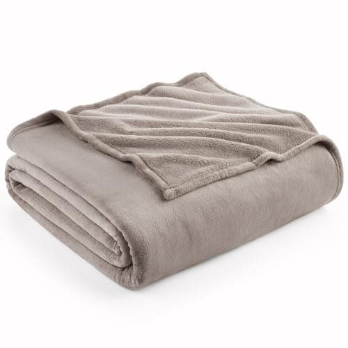 Hansleep Fleece Mocha Brown Full Blanket, Super Soft Flannel Fuzzy Plush Cozy Blanket for All Seasons, Mocha Brown, Full 84x90 Inches - Image 1
