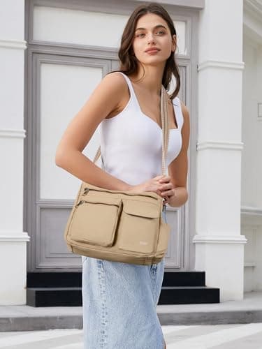 CLUCI Travel Purses for Women, Waterproof Nylon Crossbody Bags for Woman Trendy, Anti Theft Shoulder Handbags for Ladies - Thumbnail 2