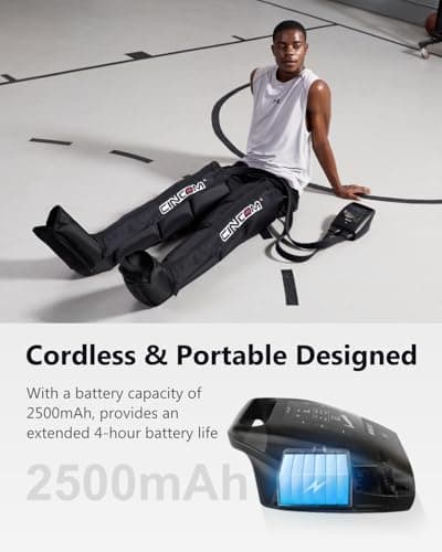 CINCOM Cordless Leg Recovery System with Dynamic Compression Massage Technology - 3 Different Sizes for Everyone(Medium) - Thumbnail 2