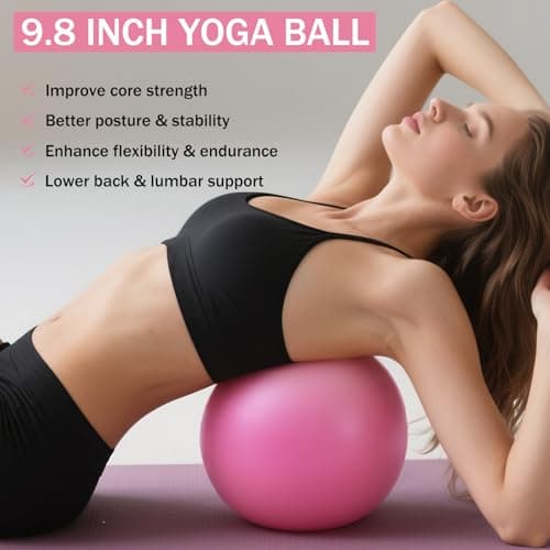 Floranis Pilates Essentials Kit at Home, Ring and Ball Pilate Workout Equipment Set for Women, Magic Circle with 5 Resistance Bands Premium Accessories Kits for Starter Toning Workouts - Thumbnail 6