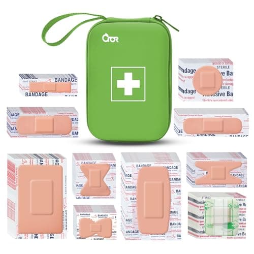 Adhesive Bandages Variety Pack 180 PCS,Various Sizes Large Waterproof,Adhesive Flexible Fabric Bandages Breathable A024 - Image 1