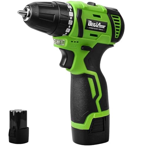 16.8V Cordless Drill, DEGLASERS Electric Power Drill with Battery and Charger, 3/8”Keyless Chuck, 2 Variable Speed, 20+1 Torque Setting for Man/Women Home Use - Image 1