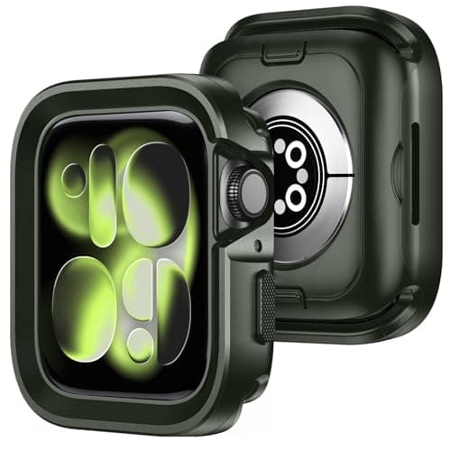 KUVPIUS for Apple Watch Series10/ Series11 Case, 46mm Military Grade Protection Metal Case, Aluminum Alloy Shockproof Bumper with Back TPU Protective Cover - Image 1