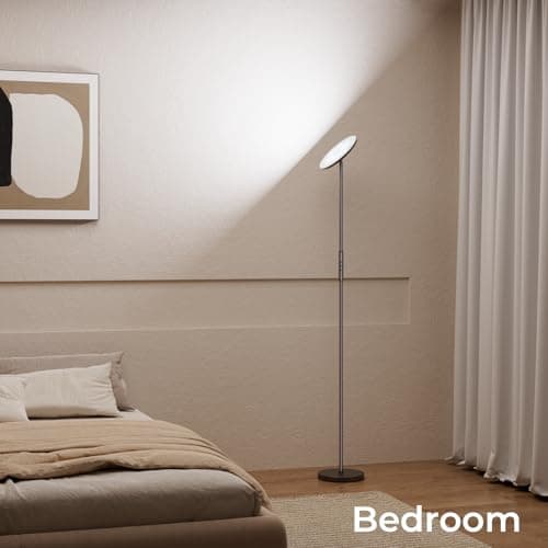 Floor Lamp, 2800LM RGBWW Smart Standing Lamps for Living Room with Smart App & Voice Control, 69.3in Torchiere Floor Lamps Color Changing, 350°Rotating LED Tall Lamp for Bedroom Office Gaming Party - Thumbnail 5
