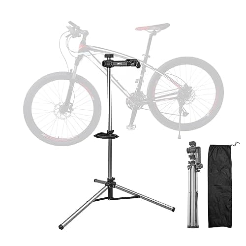 corki Cycles Bicycle Repair Stand Maintenance Work Stand - Max 38Kg or 83.8 lbs Stable Heavy Duty Portable Bike Mechanic Stand with Adjustable Height 35.6"-57.7" for Mountain Road Carbon Fiber Bikes - Image 1