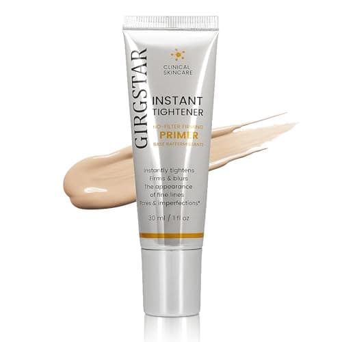 Girgstar Instant Face Blurring & Firming Primer for Face Before Makeup - Perfection Tightener Visibly Smooths the Look of Fine Lines, Wrinkles & Pores - Grips Makeup for Long Wear & Shine Control - Image 1
