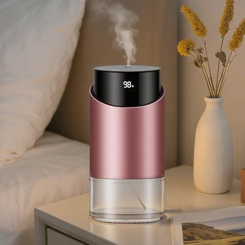 Waterless Essential Oil Diffuser Aromatherapy Scent Diffusers for Home Large Room, Bedroom, Car, Office, Battery Operated Mini Portable Air Freshener, 3 Countdown Timers & 3 Mist Levels - Image 1