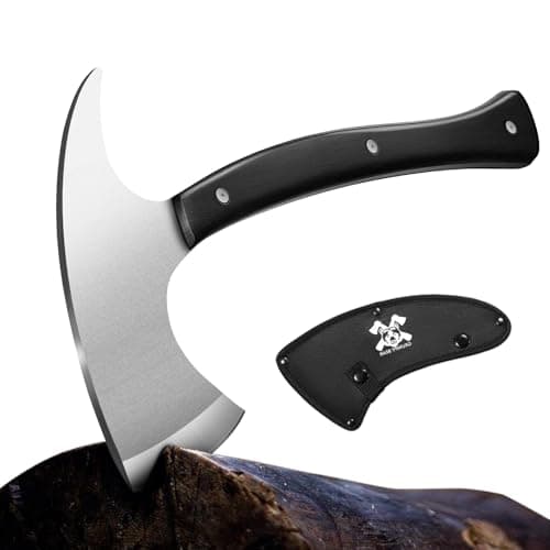Grumpy Bear Tactical Axe, Camping Survival Hatchet, Full Tang Tomahawk with Sheath, Multifunctional Outdoor Hiking Heavy Duty Hatchet for Emergency, Hiking and Camping, for Men Women - Image 1