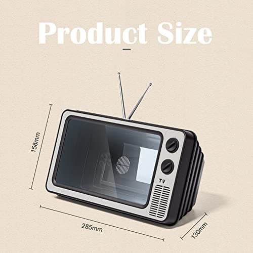 Anki HappiGo 12' Screen Magnifier for Cell Phone-Retro TV Amplifier 3D HD Mobile Phone Screen Magnifying Enlarger for Movies Videos Games, Screen AmplifierFit for All Smartphones (Technology Grey) - Thumbnail 6