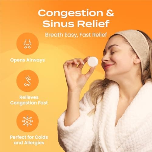 Body Restore Shower Steamers Aromatherapy 15 Pack – Easter Basket Stuffers, Easter & Birthday Gifts for Women, Men, Girls & Boys,Stress Relief, Relaxation, Self Care – Citrus - Thumbnail 3