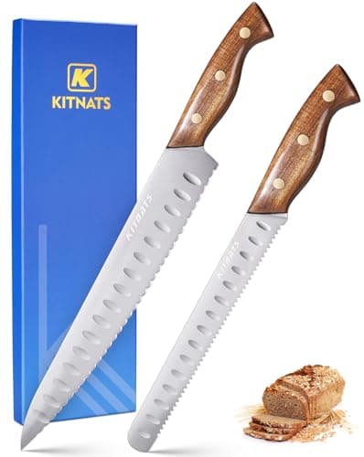 10"/8"Bread Knife set -Multifunction Serrated Knife Razor Sharp Slicer bread knife for homemade bread For Bread, Bagels, Cake, Baking, Efficient cutting Gifts Mother Fathers - Image 1