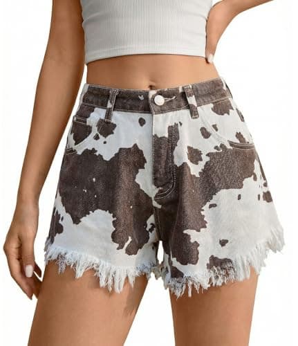 Tankaneo Jean Shorts for Women Summer Elastic High Waisted Raw Hem Denim Shorts Casual Stretchy Hot Jorts - Image 1