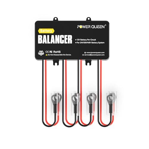 Power Queen Battery Balancer 48V (4 * 12V) Battery Equalizer for 24V/36V/48V Batteries Bank, Supports for LiFePO4/ Lead Acid/Gel/AGM/SLA Perfect for RV Solar Home Off Grid - Image 1