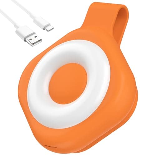 Nurse Night Light Clip for Badge - Rechargeable Magnetic Badge Light with 6 Brightness & 3 Color Modes, Hands-Free Nurse Essentials for Night Shift, Purse Light for Walking, Camping Orange - Image 1
