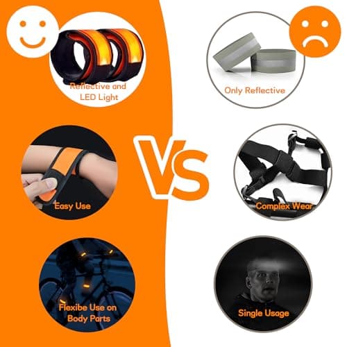 esonstyle 6 PCS LED Bracelets, LED Light Up Bracelets, Pink LED Wristbands, Led Slap Bracelets for Walking, Running, Jogging, Concerts, Sports, Camping, Sporting Events, Party, Rave Accessories - Thumbnail 5