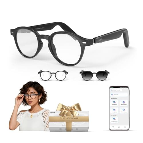 GetD 2026 AI Glasses for Men & Women, Smart Glasses Powered by ChatGPT，AI Real-time 145-Language Translation, Bluetooth Glasses with Photochromic Lenses, 11H Music Play for Travel and Daily Use - Image 1