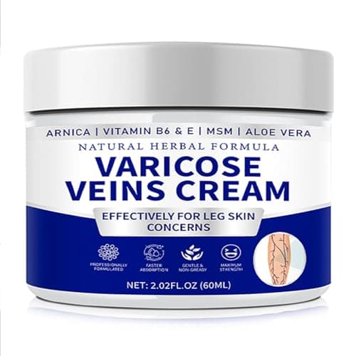 Varicose Veins Treatment for Legs - 2025 Varicose Veins Cream, Spider Vein Cream with Natural Gentle Formula for Women and Men Leg Skin Care - Image 1