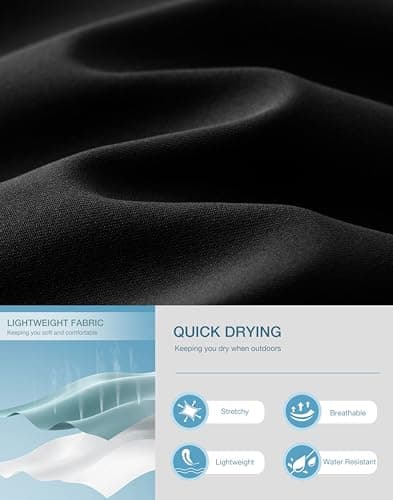 Pudolla Sweatpants for Men Joggers for Men Athletic Pants for Men Stretch Mens Workout Pants Gym Runing Pants(Black S) - Thumbnail 5