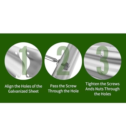 GOOZOO 2PC Galvanized Planter Raised Garden Beds, 2x2x1ft Raised Garden Bed Kit for Gardening Outdoor, Round Metal Land Planter Box for Vegetables, Fruits, Flowers（Brown） - Thumbnail 5