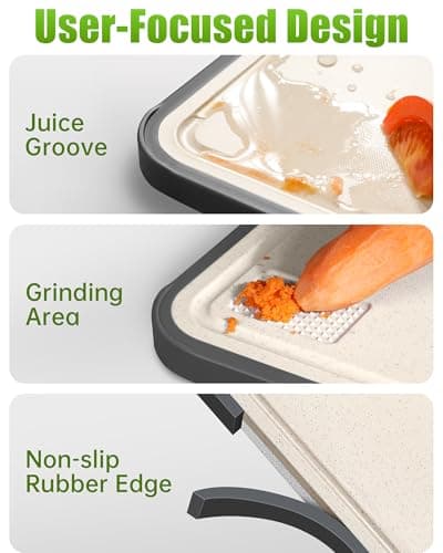 Washour Stainless Steel Cutting Boards for Kitchen, Non Toxic 2-in-1 Cutting Board Double Sided, Chopping Boards for Fresh Meat Vegetable, Easy to Clean Large Size 16”×11” - Thumbnail 6