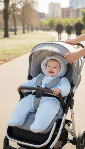 JiAmy Baby Winter Hooded Romper Fleece Snowsuit Warm Outfits Blue 3-6 Months - Thumbnail 2