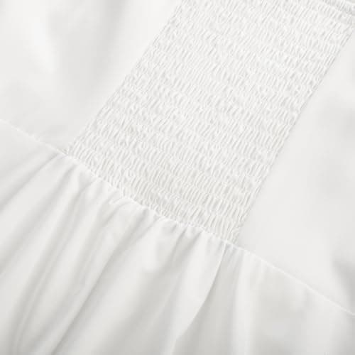 Belle Poque White Dress Women 2026 Summer Sleeveless Flowy Midi Sundress Vintage Elegant Cocktail Party Dress Medium - Thumbnail 4