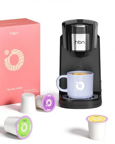 HBN Single Serve Coffee Maker for K-Cup + Tea 40-Count Sampler Variety Pack - Image 1