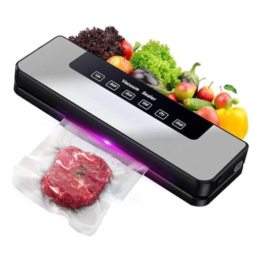 UOEPOWA Smart Touchscreen Food Vacuum Sealer Powerful Suction, One-Touch Operation Includes 10 Food Vacuum Bags Dry, Moist, Fresh Modes Ideal for Storage, Preservation, Pickling, and More(Gray) - Image 1