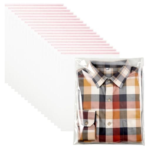 zzwjhpak Clear Vented Self Seal Plastic Storage Bags, 120 Count - Great for Hoodies, Jeans, Bedding, Bulk Storage & Business - Resealable Poly Bags (12x16 Inches) - Image 1