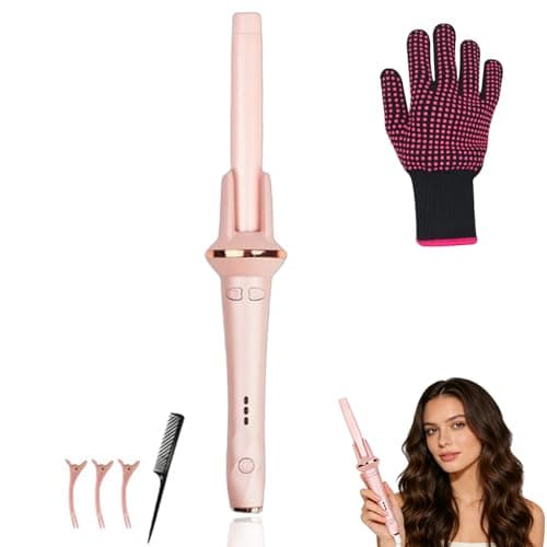 Automatic Curling Iron, 1 Inch 2-Way Auto Rotating Hair Curler for Long Thick Hair, Fast Heating Ceramic Curling Wand with 3 Heat Settings, Anti-Scald, Beginner Friendly, 60 Mins Auto Shut-Off - Image 1