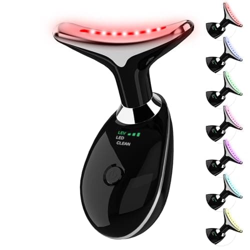 Facial Massager, Portable Face Neck Massager Wand for Skin Care (Black) - Image 1