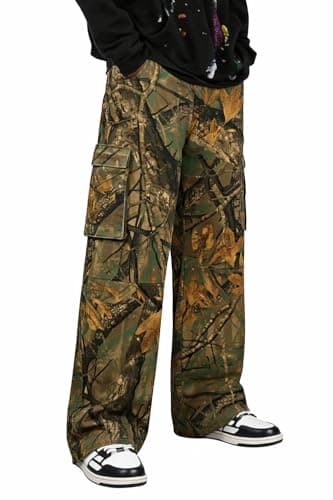 GINGTTO Mens Camo Pants Hunting Regular Fit Cargo Pants for Men with Pockets 36W×30L - Image 1