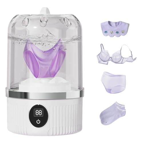 Portable Mini Washing Machine for Underwear, Socks, Baby Clothes, Face Mask, Rechargeable Cordless Laundry Cup for Apartment, Dorm, RV, Hotel, Travel & Camping, Quiet and Compact, Deep Cleaning - Image 1