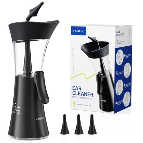 Upgraded Manual Ear Wax Removal Kit, 2-in-1 Water Tank Ear Irrigation Flushing System - Ergonomic Effort-Saving Button, One-Hand Operation, Soft Silicone Tips, Safe & Comfortable for Home Use - Image 1